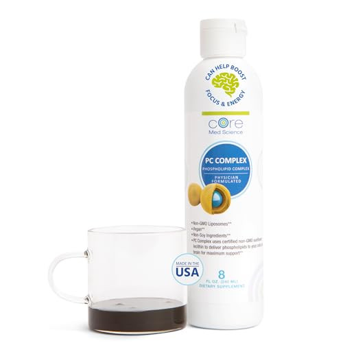 Core Med Science Phosphatidylcholine Supplement, Liposomal PC Complex (8 Fl Oz)