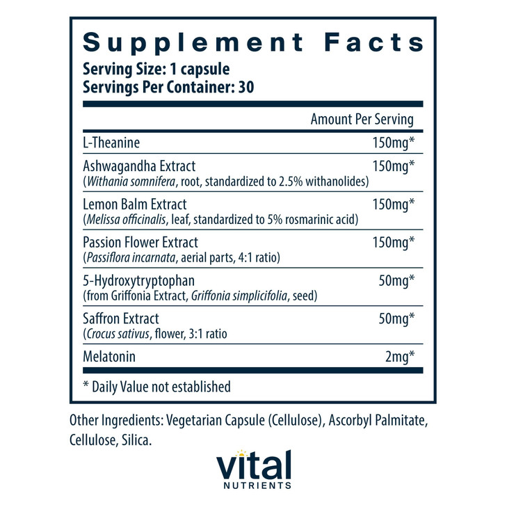 Vital Nutrients Sleep + Recover - Vegan Supplement