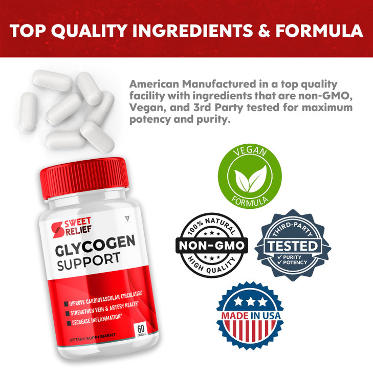 (3 Pack) Sweet Relief Glycogen Support for Joints Blood Vessel Cleaner Releaf