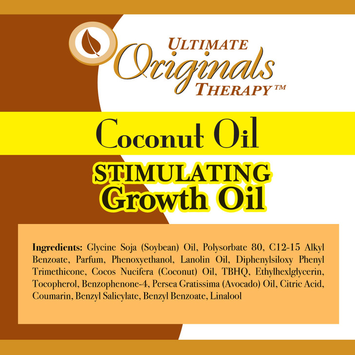 Originals by Africa's Best Therapy Coconut Oil Stimulating Growth Oil, Penetrates & Rejuvenates Hair, Skin and Nails For All Day Long Moisturizing an