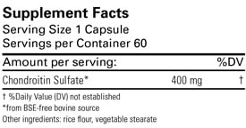 Karuna - Chondroitin Sulfate 400 mg 60 caps [Health and Beauty]