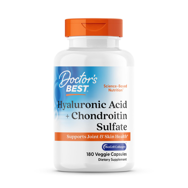 Doctor's Best Hyaluronic Acid with Chondroitin Sulfate, Featuring BioCell