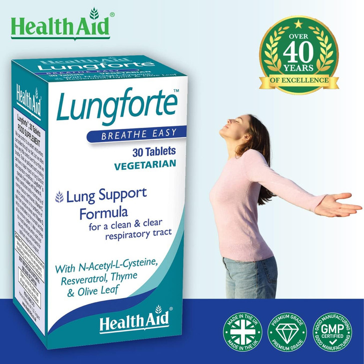 HealthAid?LungForte 30 Tablets