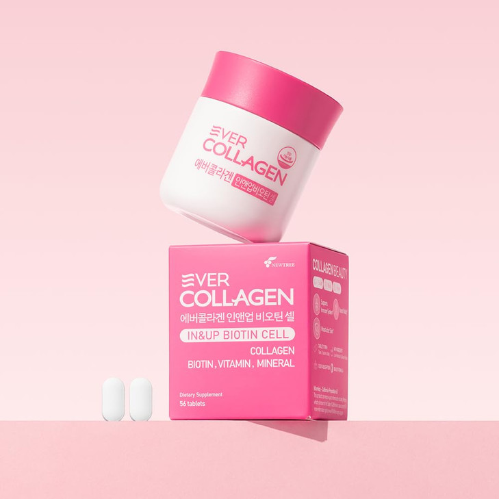 Ever Collagen in&UP Biotin Cell, Low Molecular Marine Fish Collagen Peptides