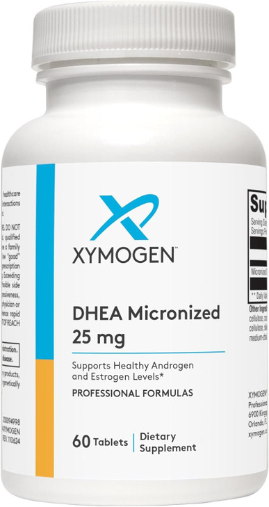 XYMOGEN DHEA 25 mg - Micronized DHEA Supplement for Women & Men