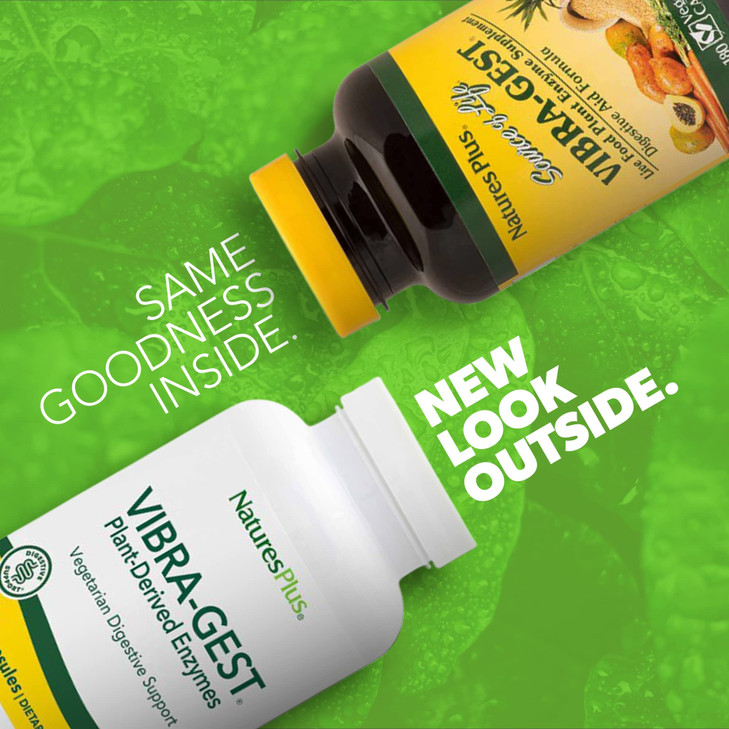 Natures Plus Vibra-Gest - 180 Capsules