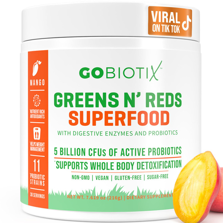 GOBIOTIX Greens Powder - Superfood with Greens and Reds