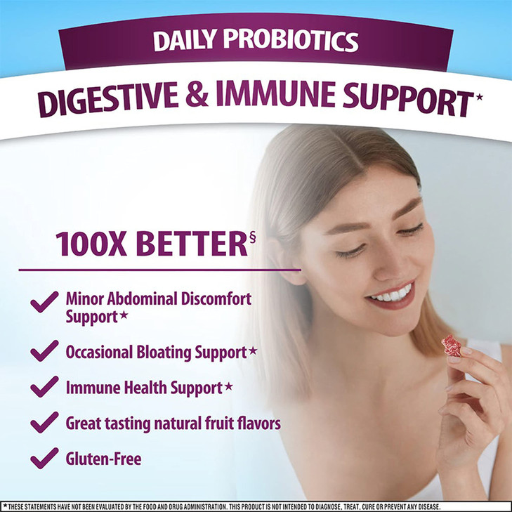 Digestive Advantage Daily Probiotic Gummies for Digestive & Gut Health for Men