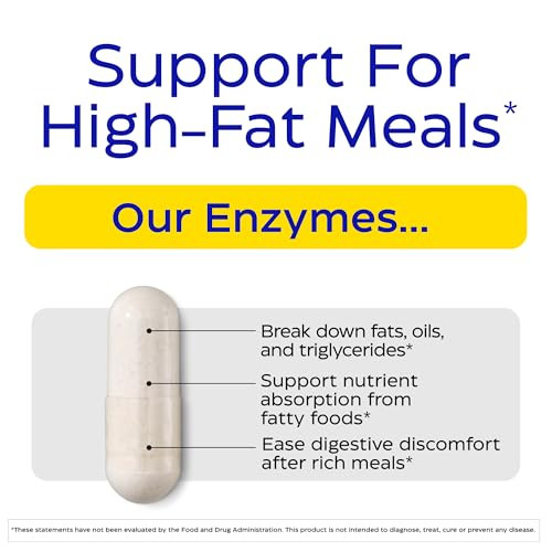 Enzymedica Lypo Gold, High Potency Lipase Digestive Enzymes for Fat Digestion