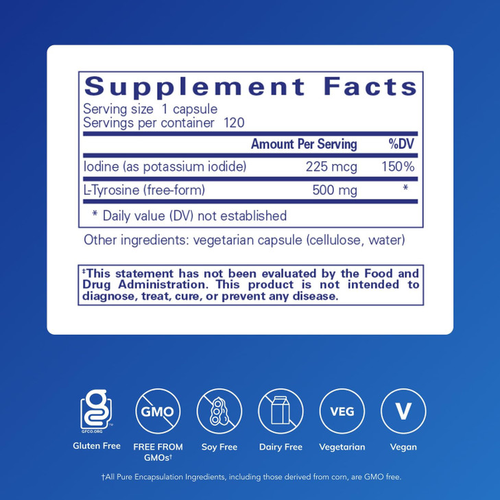 Pure Encapsulations Iodine and Tyrosine