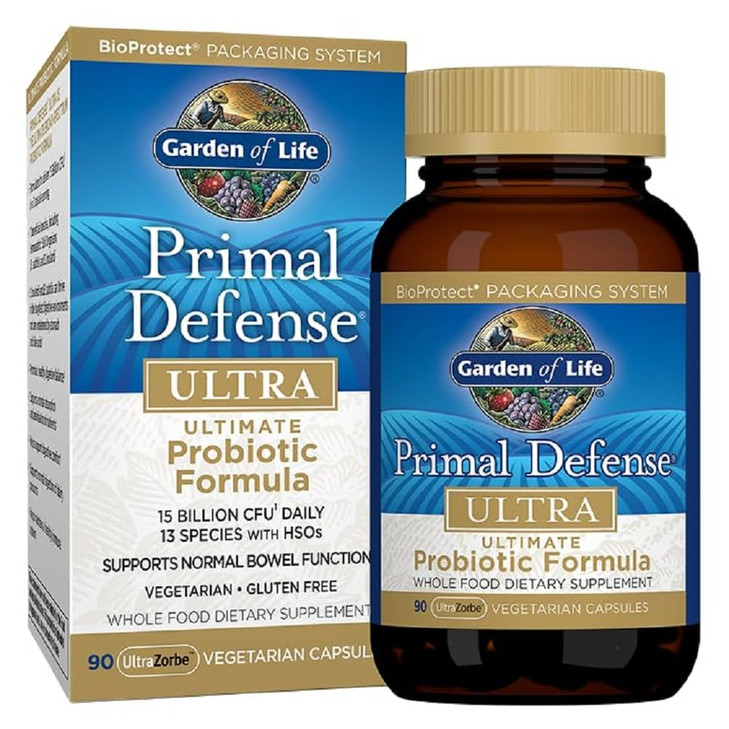 Garden of Life Probiotics for Digestive Health Balance, Primal Defense Ultra