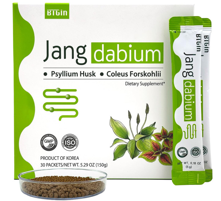 BTGIN Jangdabium Psyllium Husk Fiber Granules with Coleus Forskohlii & 10