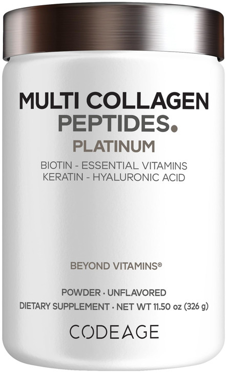 Codeage Multi Collagen for Women & Men Biotin 10000mcg Keratin, Protein Powder