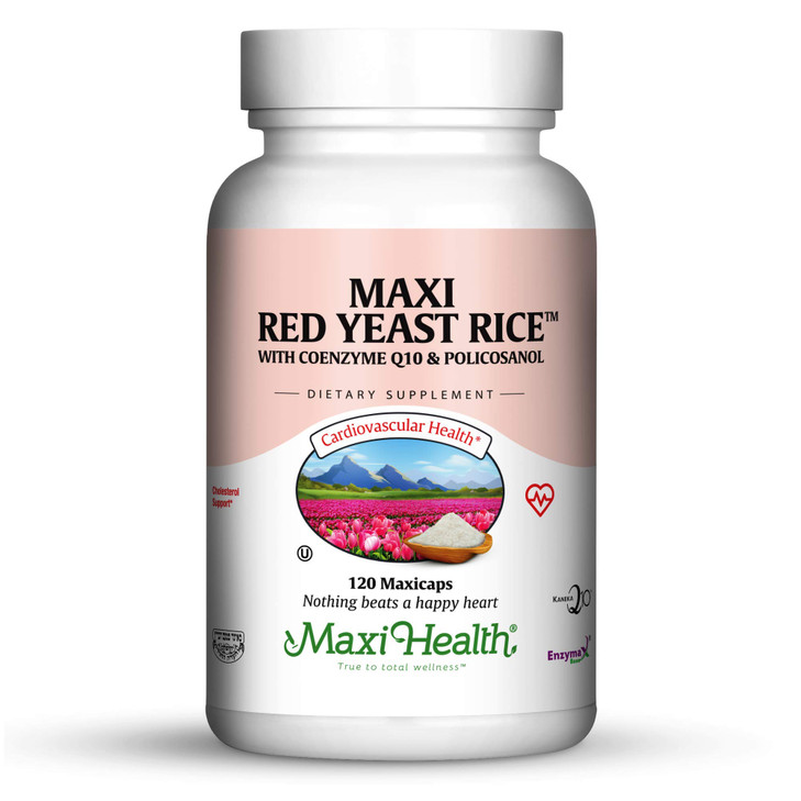 Maxi Health Kosher Maxi Red Yeast Rice with Coenzyme Q10 & Policosanol