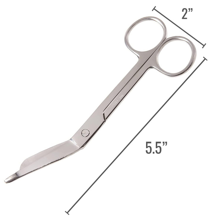 MABIS Medical Scissors, Lister Bandage Scissors, Trauma Shears, Stainless Steel, 5.5 Inch