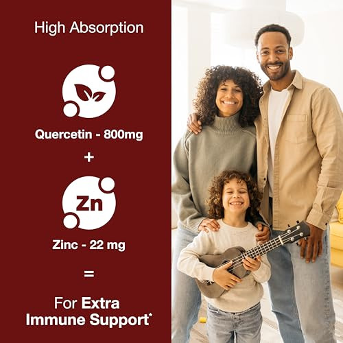 Sandhu's Zinc Quercetin 120 Vegetarian Capsules (Pack of 2)