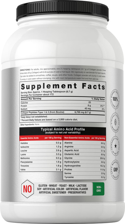 Horbaach Collagen Peptides Powder 40 oz - Unflavored