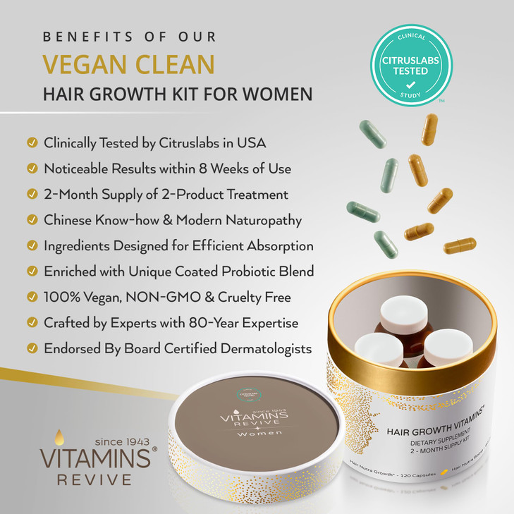 VITAMINS REVIVE Hair Supplement Hair Growth Vitamins for Women
