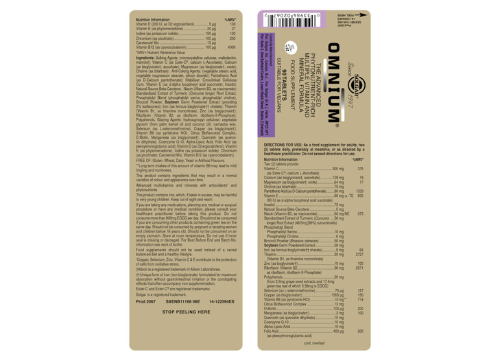 Solgar Omnium - 90 Tablets