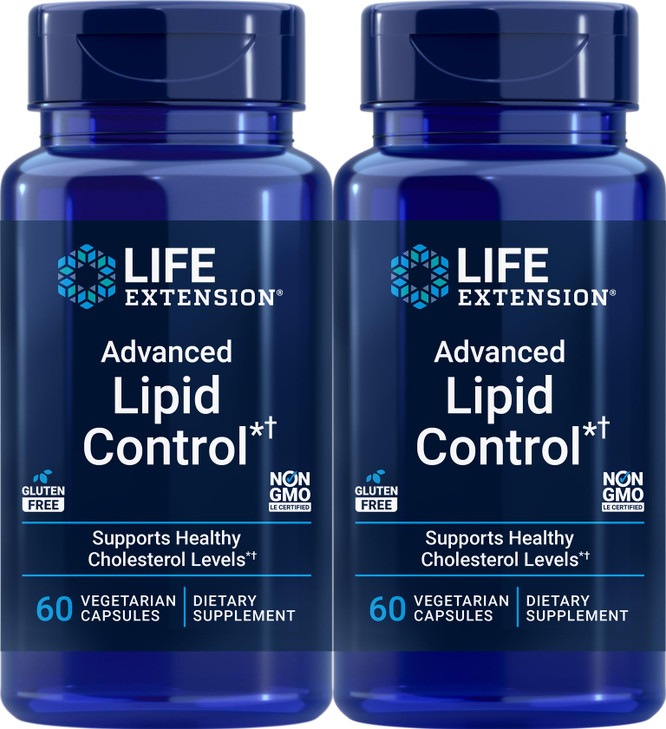 Life Extension Advanced Lipid Control 60 Vegetarian Capsules (Pack of 2)