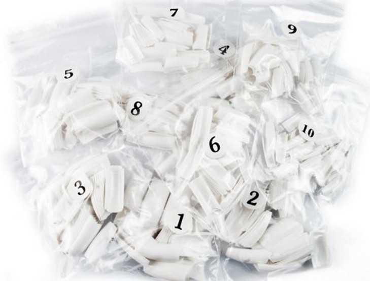 CJESLNA 500pcs French Acrylic False Artificial Nail Art Tips