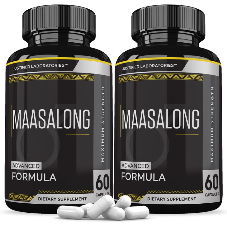 Justified Laboratories (2 Pack Maasalong Advanced Men's Health Formula 120