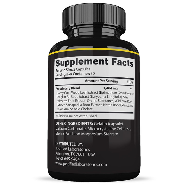 Justified Laboratories (2 Pack Maasalong Advanced Men's Health Formula 120