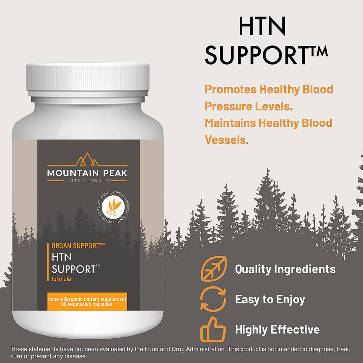 Mountain Peak Nutritionals HTN Blood Pressure Support Supplement for Heart &