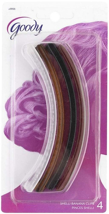 Goody Classics Clincher Comb, 5" (35955) Assorted Colors (Pack of 4)