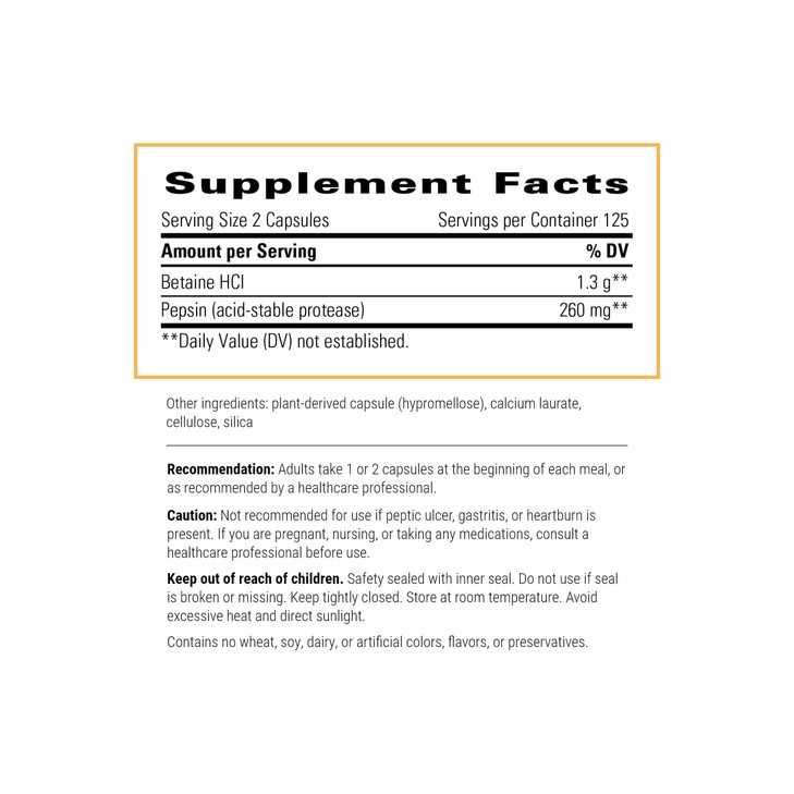 Integrative Therapeutics Betaine HCl