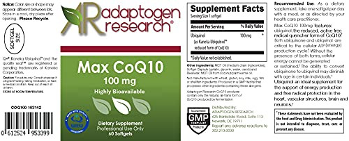Max CoQ10 100mg - Biologically Active Coenzyme Q10 Kaneka Ubiquinol