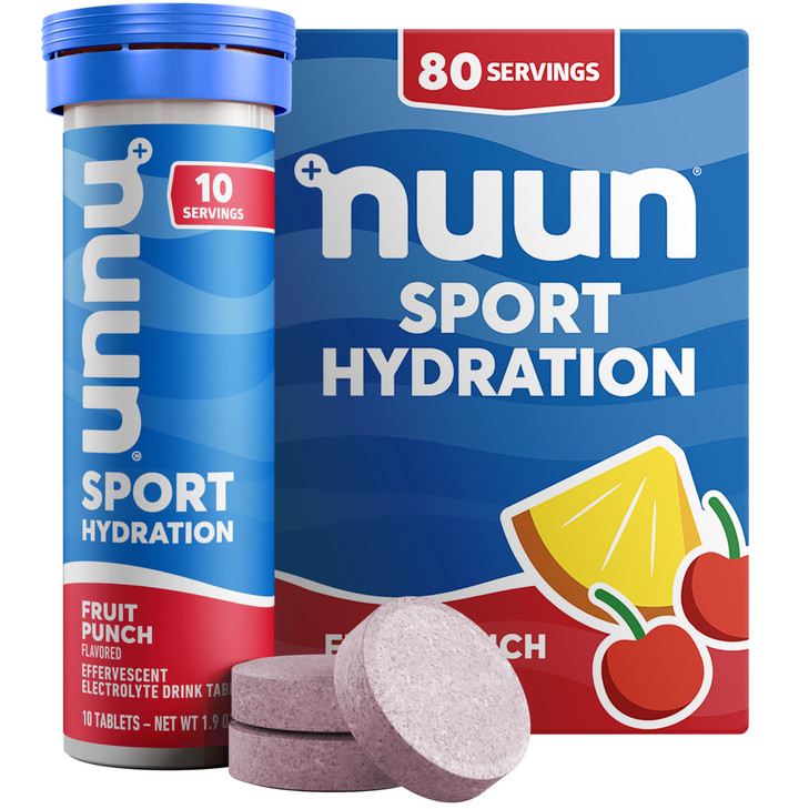 Nuun Sport Electrolyte Tablets with Magnesium, Calcium, Potassium, Chloride &