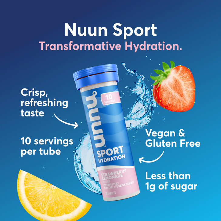 Nuun, Electrolyte Drink Tabs Strawberry Lemonade, 8 Count, 1.9 Ounce