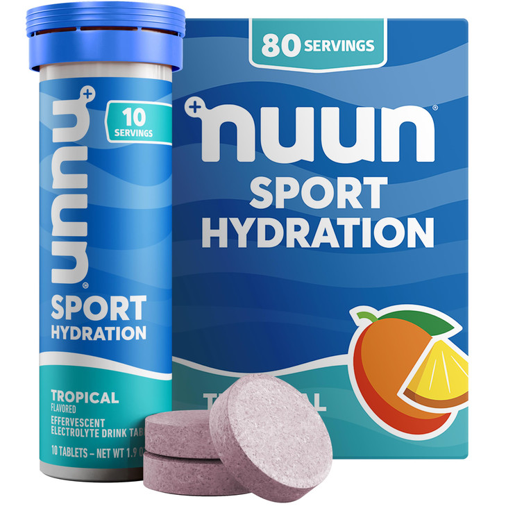 Nuun Sport Electrolyte Tablets with Magnesium, Calcium, Potassium, Chloride &