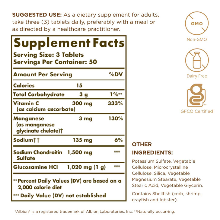 Solgar Extra Strength Glucosamine Chondroitin Complex