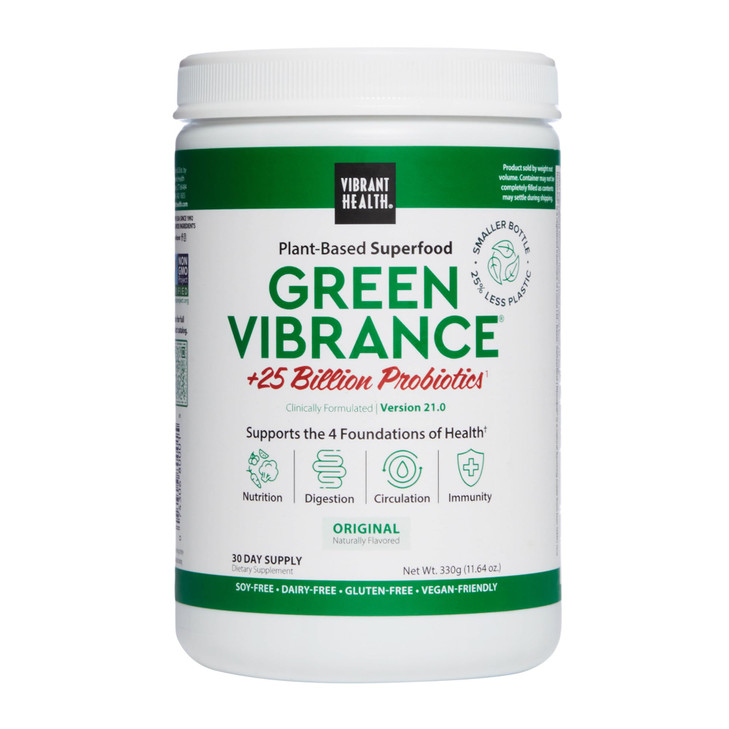Vibrant Health, Green Vibrance, Includes 65 Plant-Based Superfoods, 25 Billion
