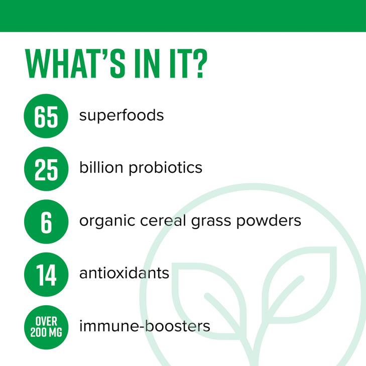 Vibrant Health, Green Vibrance, Includes 65 Plant-Based Superfoods, 25 Billion