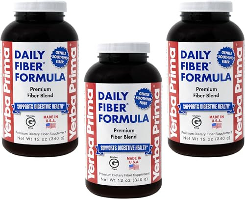 Yerba Prima Daily Fiber Formula 12 oz (3 Pack)