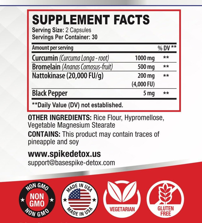 Spike Protein Detox 3-in-1 Supplement
