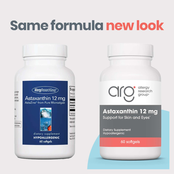 Allergy Research Group Astaxanthin 12mg Supplement