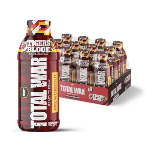 REDCON1 Total War Ready to Drink Preworkout, Strawberry Kiwi