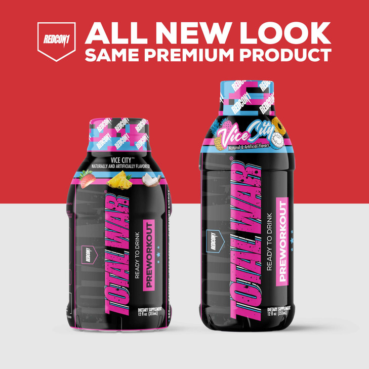 REDCON1 Total War Ready to Drink Preworkout, Vice City