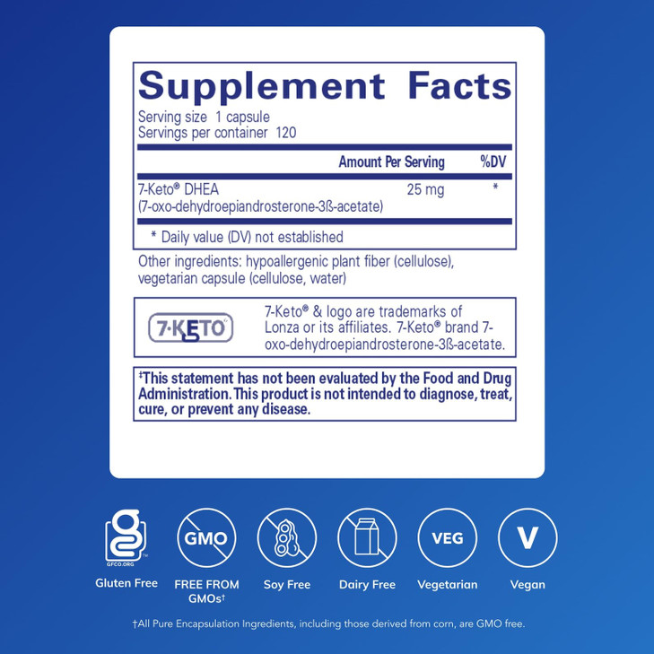 Pure Encapsulations 7-Keto DHEA 25 mg