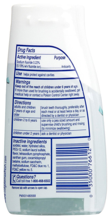 Colgate Max White Toothpaste with Mini Breath Strips - 4.6 oz - Crystal Mint