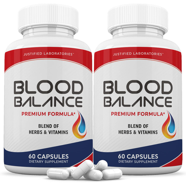 Justified Laboratories (2 Pack Blood Balance Advanced Formula 620MG Formula