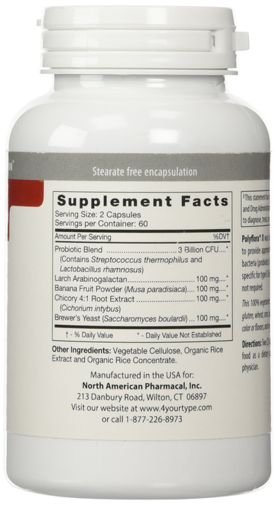 D'Adamo Personalized Nutrition Polyflora O, 120 Count