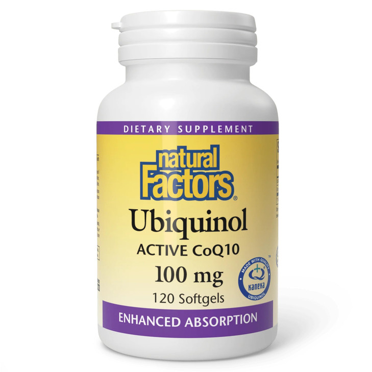 Natural Factors Ubiquinol 100 mg - Supports Heart Health & Natural Vitality