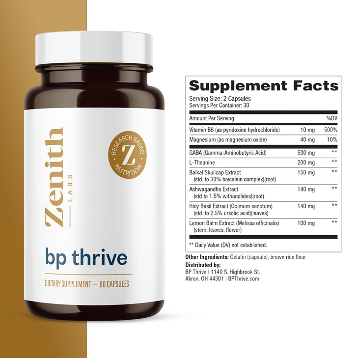 Zenith Labs - BP Thrive - Blood Flow Supplement