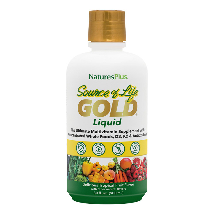 NaturesPlus Source of Life GOLD Multivitamin Liquid - 30 oz
