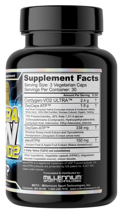 MST Cordygen VO2 Ultra, Cordyceps, elevATP, Rhodiola, Jiaogulan, Ancient Peat